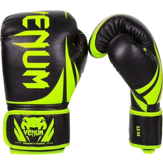 Venum Challenger 2.0 Boxing Gloves-N yellow-Black, Colour: Schwarz, OZ: 8oz, 2 image