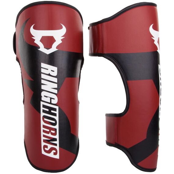 Ringhorns Charger Shin Guards - Red, Size: M