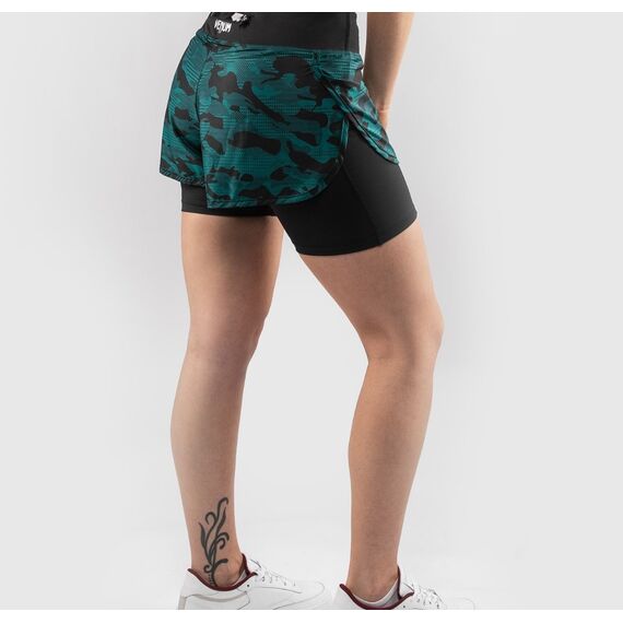 Venum Defender Hybrid Compression Short  - Black/Green, 3 image