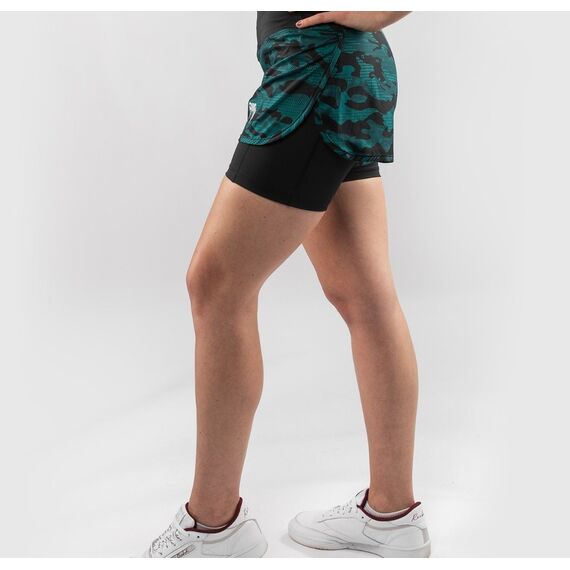 Venum Defender Hybrid Compression Short  - Black/Green, 4 image