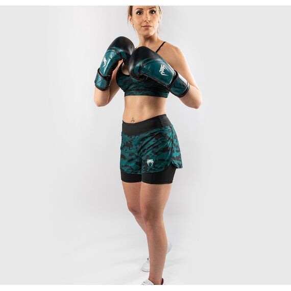 Venum Defender Hybrid Compression Short  - Black/Green, 5 image