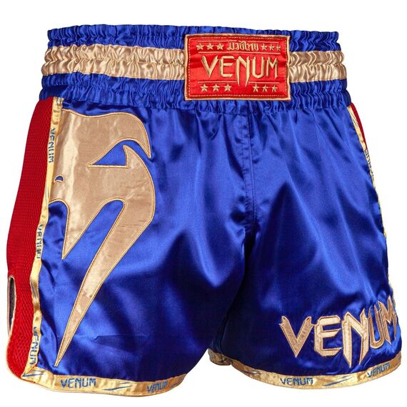 Short de Muay Thai Venum Giant - Bleu Marine/Doré, Couleur: Bleu, Taille ne pas utiliser: XL