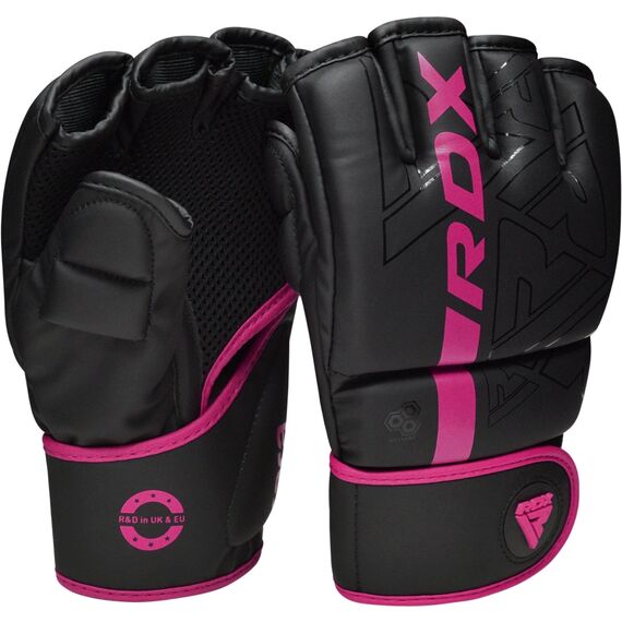 RDXGGR-F6MP-S-Grappling Gloves F6 Matte Pink-S