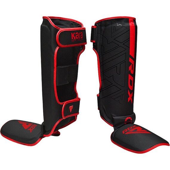 Shin Instep F6 Matte Red-L, Size: L, Colour: Schwarz