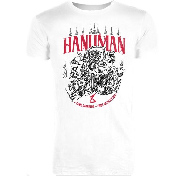 8 WEAPONS Hanuman Sak Yant White - Muay Thai T-Shirt, Size: XL, Colour: Weiss
