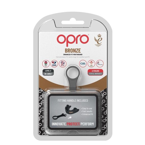 OPRO Bronze: Essential Contact Sports Protection, Size: One Size, Colour: Rot, 3 image
