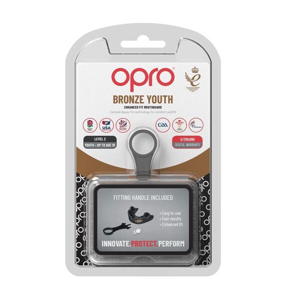 OPRO Bronze: Essential Contact Sports Protection, Size: One Size, Colour: Rot, 3 image