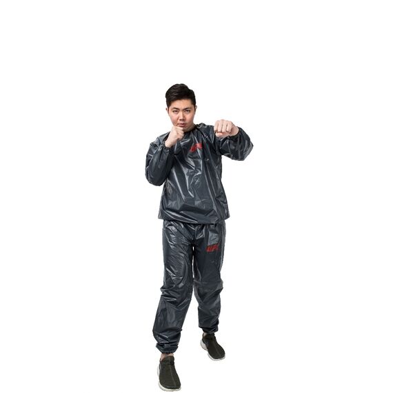 UFC Sauna Suit, Colour: Schwarz, Size: L, 5 image