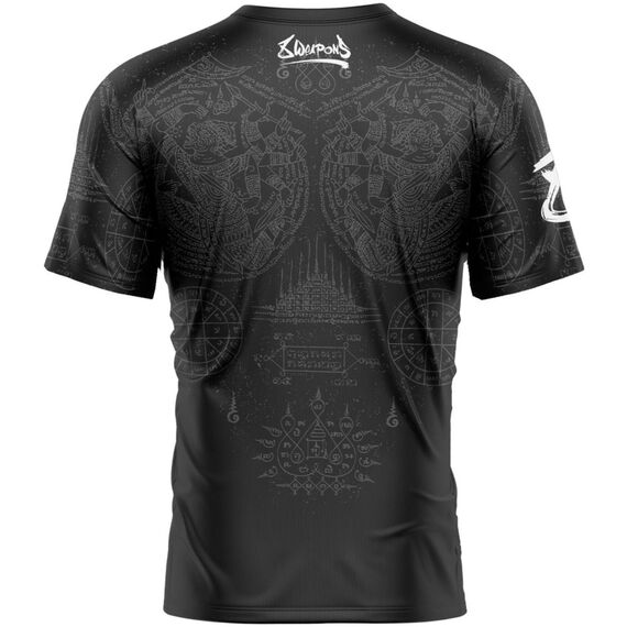 T-shirt fonctionnel, Hanuman Yant, Taille: M, Couleur: Noir, 2 image