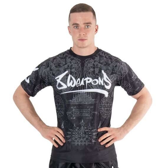 T-shirt fonctionnel, Hanuman Yant, Taille: M, Couleur: Noir, 3 image