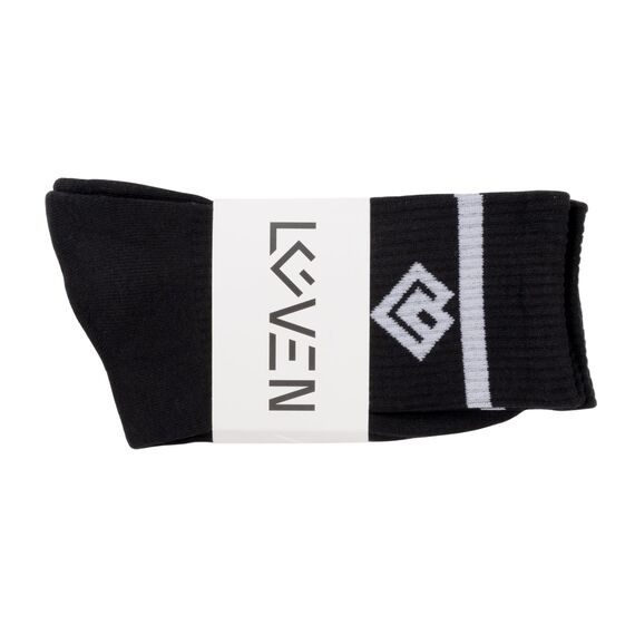 Chaussettes hautes unisexes 36-43 Loven | Noir, 3 image