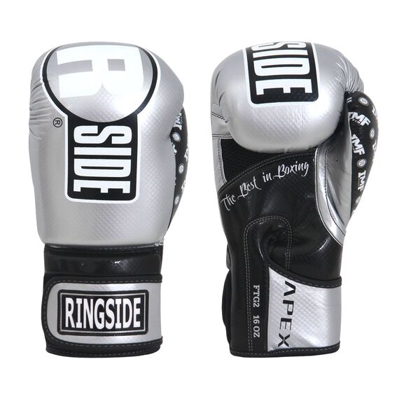 Ringside Apex Flash Sparring Gloves, Colour: Silber, OZ: 16oz