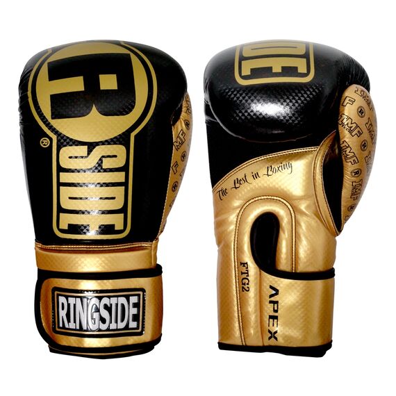 Ringside Apex Flash Sparring Gloves, Colour: Gold, OZ: 18oz
