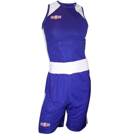 Tenues de boxe amateur Ringside Elite, Taille: S, Couleur: Bleu