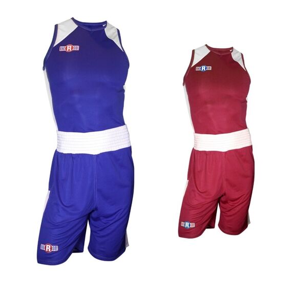 Tenues de boxe amateur Ringside Elite, Taille: M, Couleur: Rouge, 2 image