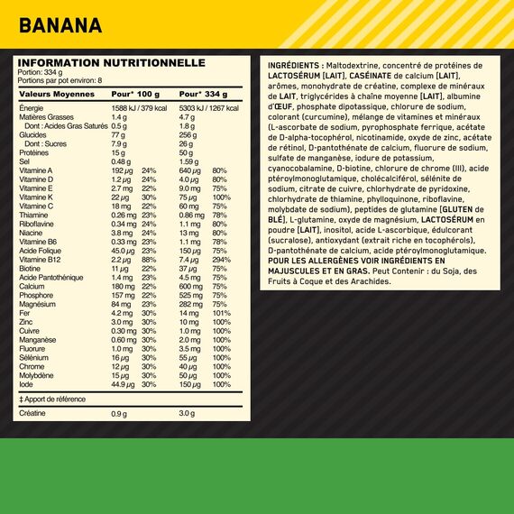 Gainer Serious Mass 2.73kg Optimum Nutrition |, 2 image
