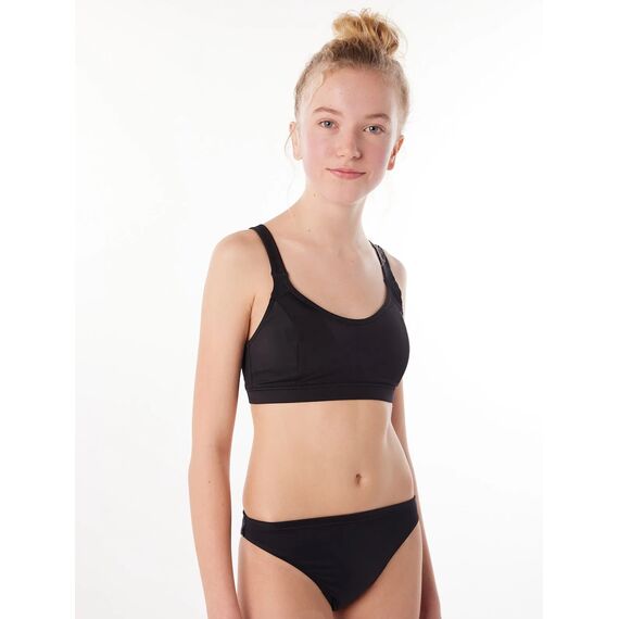Bas de maillot de bain menstruel "Héliades" Fille Smoon | Noir 12 - 14 ans, 2 image