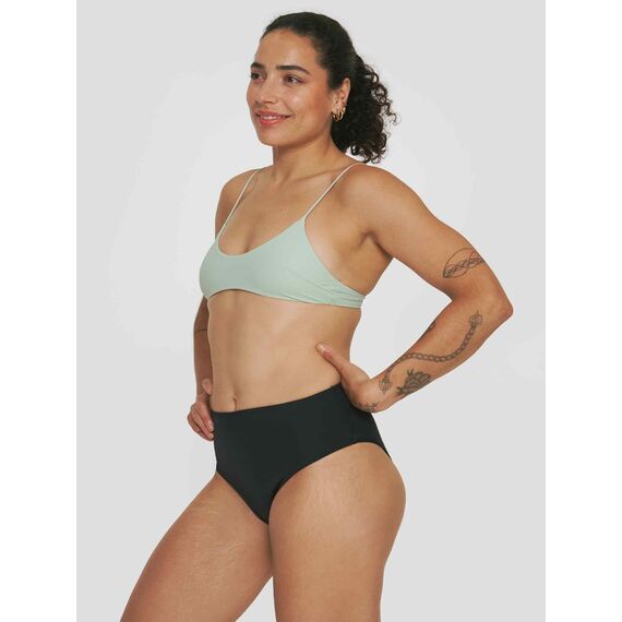Oceanides" high waist menstrual swimsuit bottoms for women Smoon | S Black, 2 image