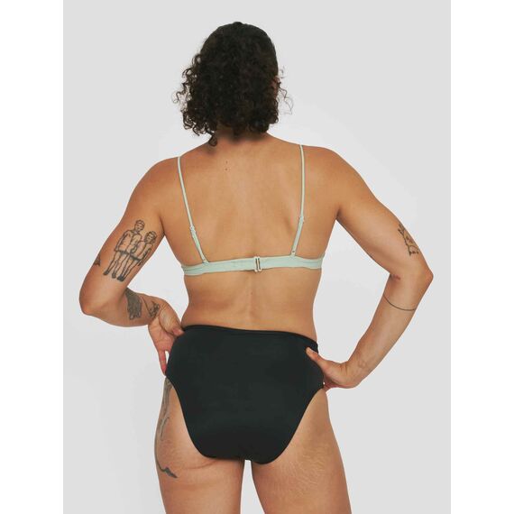 Bas de maillot de bain menstruel "Océanides" taille haute Femme Smoon | Noir L, 3 image