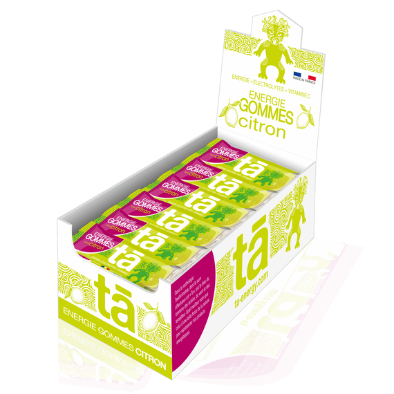 Gommes énergétiques 30g Ta Energy (lot de 24) | Citron