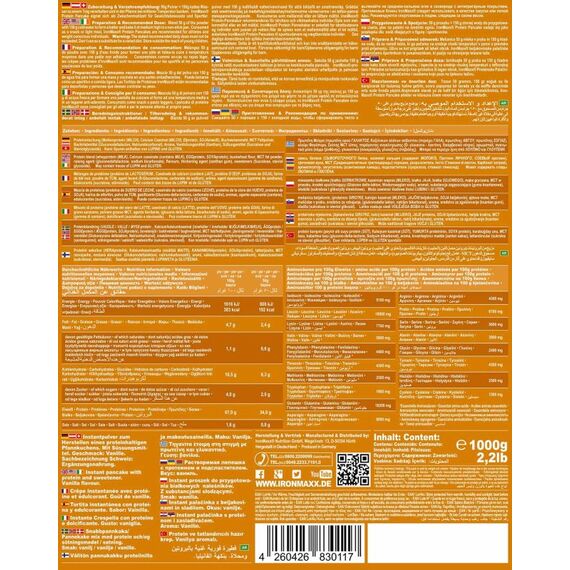 Protein Pancake Vanille 1kg IronMaxx