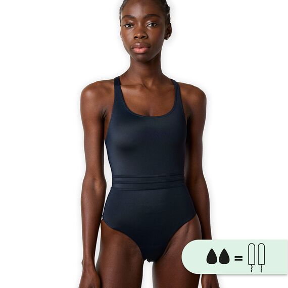 Women's menstrual swimsuit "Naiades" Smoon | Black XS