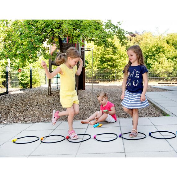 Anneaux de marelle "Jump &amp; Throw" Beleduc, 4 image