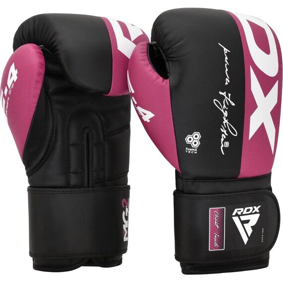 Boxing Gloves Rex F4 Pink/Black-10OZ, Colour: Rosa, OZ: 10oz