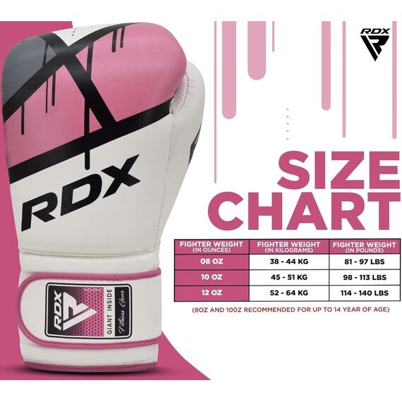 Boxing Glove Bgr-F7 Pink-12OZ, Colour: Rosa, OZ: 12oz, 5 image