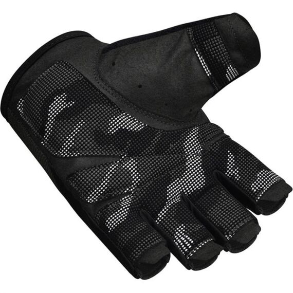 Gym Training Gloves T2 Half Black-M, Size: M, Colour: Schwarz, 2 image