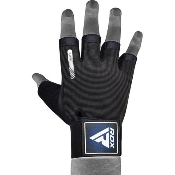 Gym Training Gloves T2 Half Blue-L, Size: L, Colour: Blue, 3 image