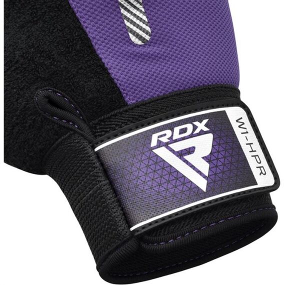 Gym Weight Lifting Gloves W1 Half, Colour: Violett, Size: L, 3 image