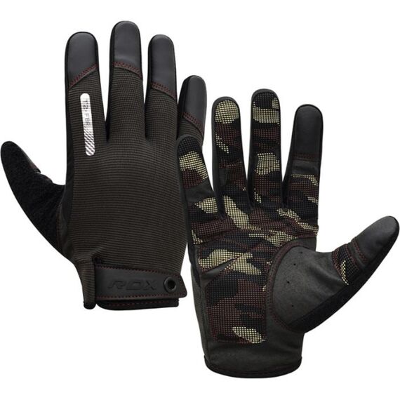 Gym Training Gloves T2 Full Brown-L, Size: L, Colour: Braun