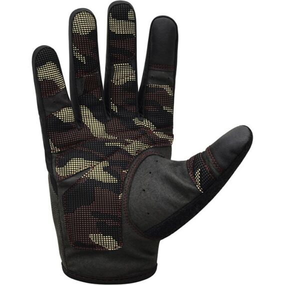 Gym Training Gloves T2 Full Brown-L, Size: L, Colour: Braun, 3 image