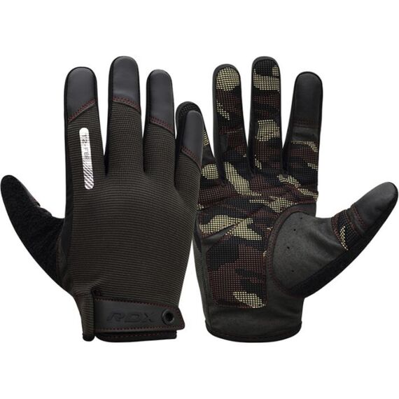 Gym Training Gloves T2 Full Brown-L, Size: L, Colour: Braun, 6 image
