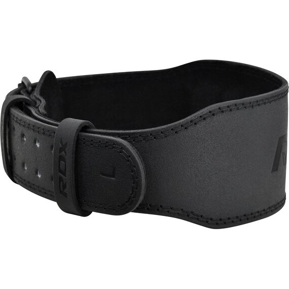 RDX 4 Inch Padded Leather Weightlifting Fitness Gym Belt, Size: M, Colour: Schwarz, 7 image