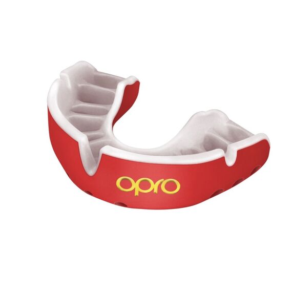 OPRO Gold: Competition Protection for Contact Sports, Size: One Size, Colour: Rot
