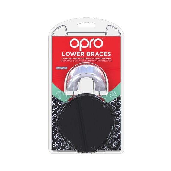 OPRO Braces Mouthguard: Optimal Protection for Braces Wearers, Size: One Size, Colour: Weiss, 2 image