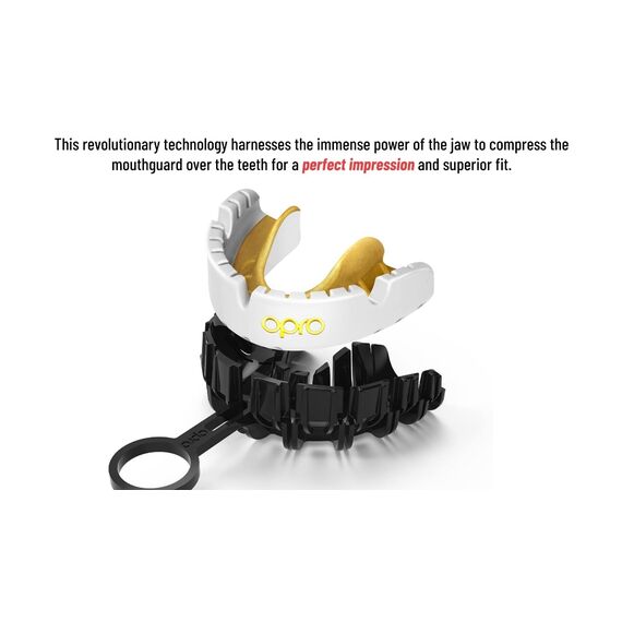 OPRO Braces Mouthguard: Optimal Protection for Braces Wearers, Colour: Schwarz, 2 image