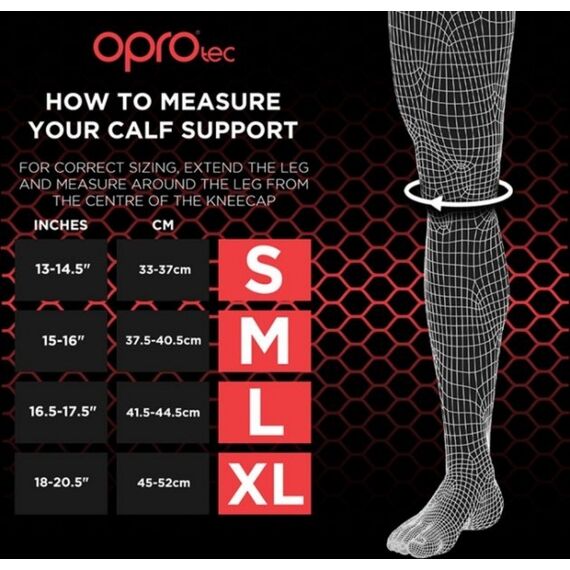 OproTec Calf Support BLK-Large, Bekleidungsgrösse: L, Farbe: Schwarz, 5 image