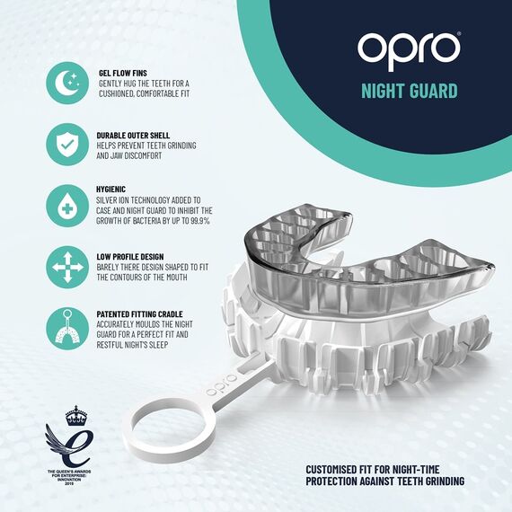 OPRO Night Guard, Size: One Size, Colour: Weiss, 7 image