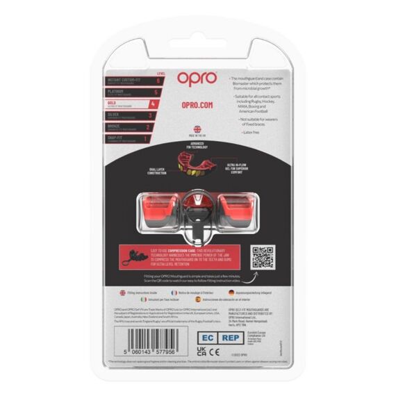 OPRO Gold: Wettkampfschutz für Kontaktsportarten, Bekleidungsgrösse: One Size, Farbe: Schwarz, 4 image