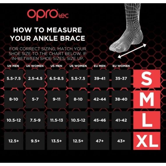 OproTec Ankle Brace with Bilateral Stablilizer BLK-Small, Bekleidungsgrösse: S, Farbe: Schwarz, 5 image