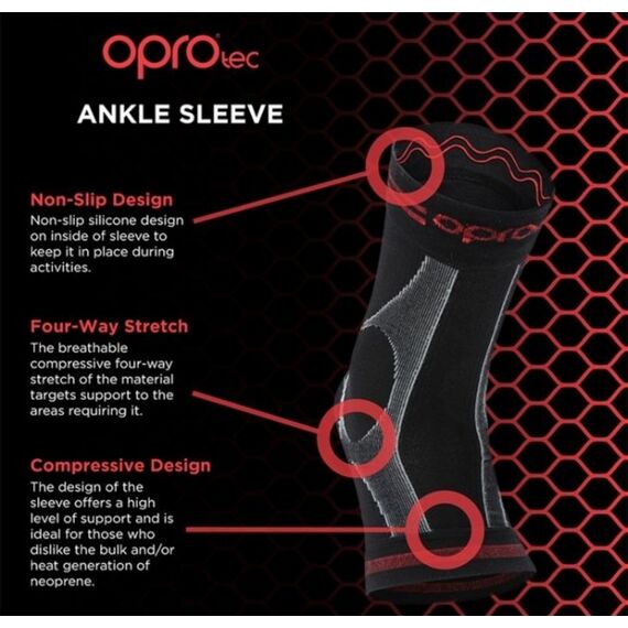 OproTec Ankle Sleeves BLK-XL, Bekleidungsgrösse: XL, Farbe: Schwarz, 4 image