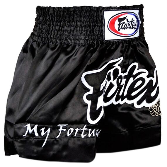 Muay Thai Shorts Fairtex My Fortune, Size: XL, Colour: Schwarz, 2 image