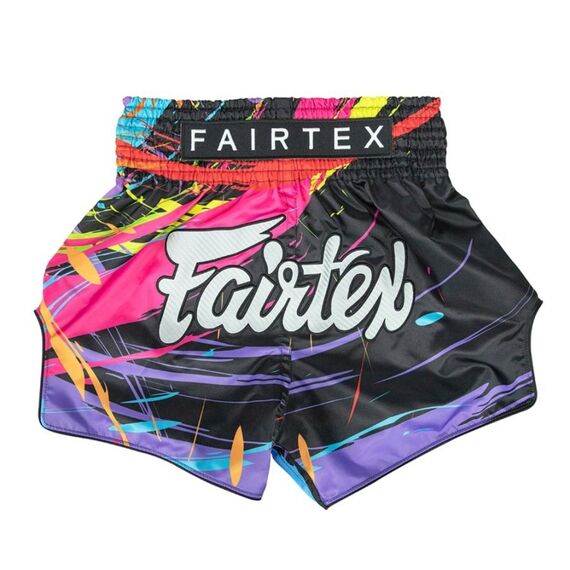 Muay Thai Shorts Fairtex World Music, Size: L, Colour: Schwarz