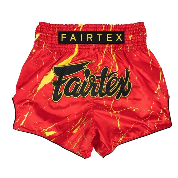 Muay Thai Shorts Fairtex Inferno, Size: L, Colour: Rot