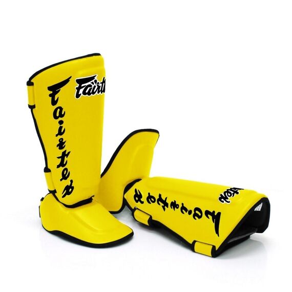 Shin guards Fairtex SP7 Twister Detachable, Size: S, Colour: Yellow