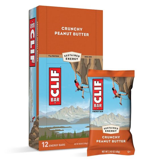 Barre énergétique 68g Clif Bar (lot de 12) | Crunchy