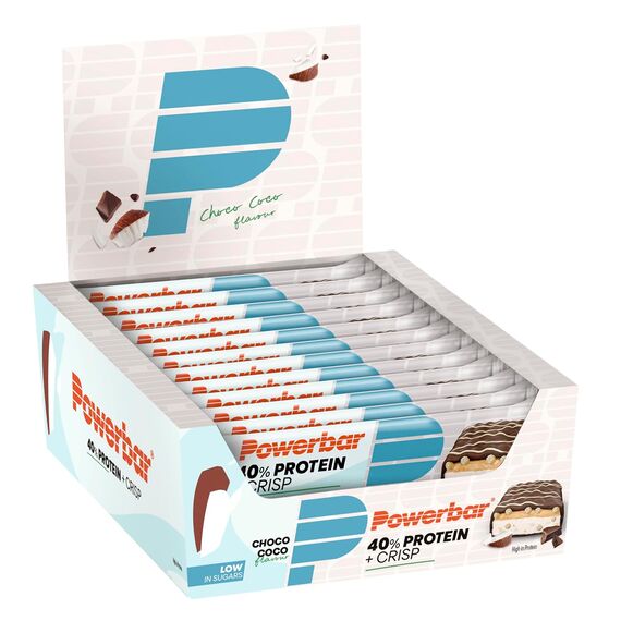40% Crisp protein bar 40g PowerBar (pack of 12) | Coconut